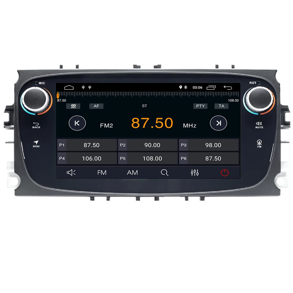 

AutoRadio 2 Din Android 9.0 Car DVD Player For Ford Focus 2 3S-Max C-Max Mondeo 4 Galaxy Kuga 2008-2010 GPS Navigation head unit