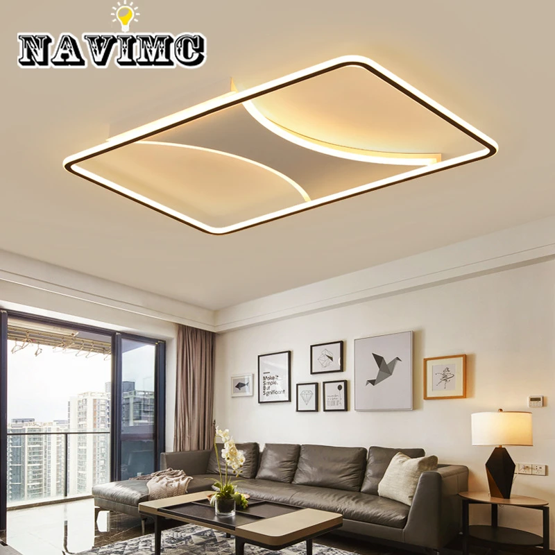 

Living Room Light Modern Minimalist Bedroom Lamp Led Ceiling Lamp Creative Lighting Personality Rectangular Lighting