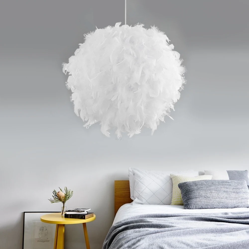 

Feather Pendant Lights Hanglamp Pendant Lamp Nordic Design Lustre Vintage Loft Decor Dining Room Kitchen Home Light Fixtures LED