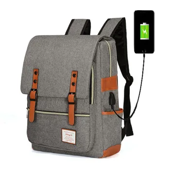 

2019 Men USB charging Backpack Bag Brand 17 inch Laptop Notebook Mochila Male Waterproof Back Pack Backbag School Backpack