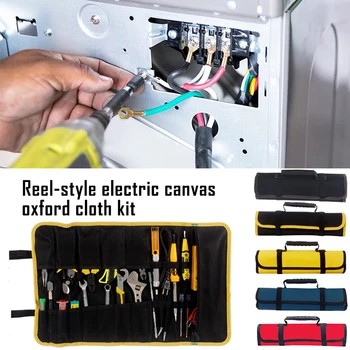 

Multifunction Oxford Storage Hand Tool Bag Folding Roll Storage Pocket Tools Waterproof Wrench Bag Tool