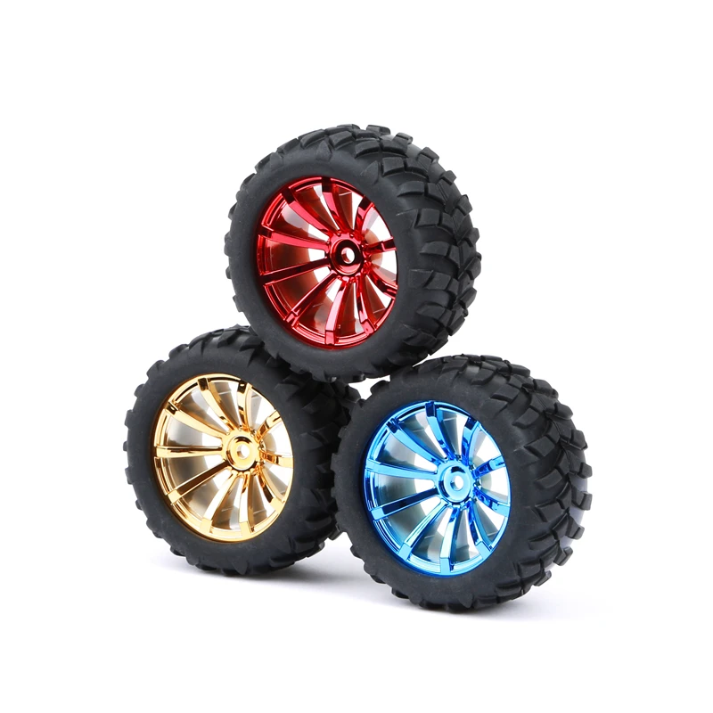 

4pcs Dia 72mm Car Wheel Hub Motor Toys Use For DIY Robot Smart Model Shaft Motor Hexagonal Coupling Coupler Connection Wheel