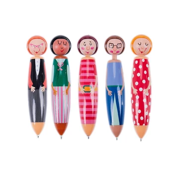 

Originality Fashion Designed Doll Pen Cartoon ballpoint pen,Cute Creative Stationery and Office Supplies(5PCS).