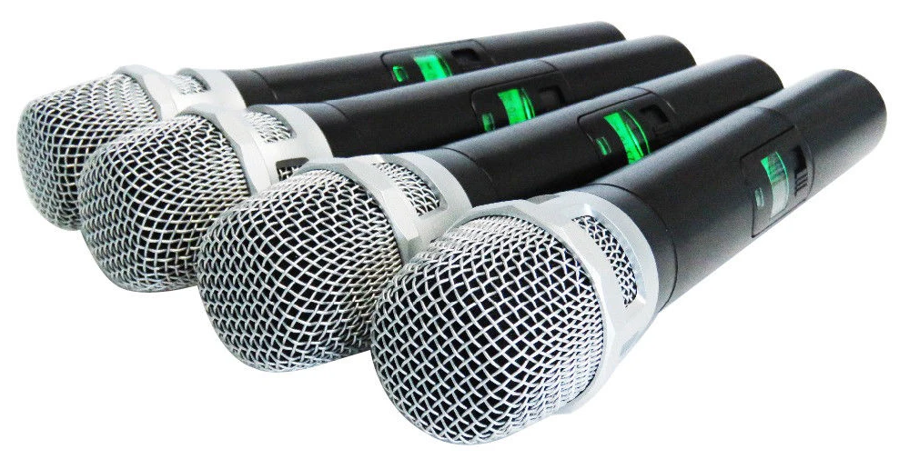 4ch microphone wireless hand held mic