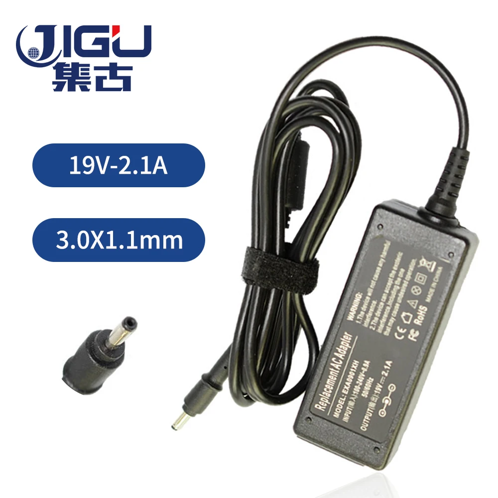 JIGU 19V 2.1A 3 0*1 1mm 40W AC зарядное устройство для Samsung серии 9 ультрабук 905s3g 530u3c XE500C21 NP900X1B