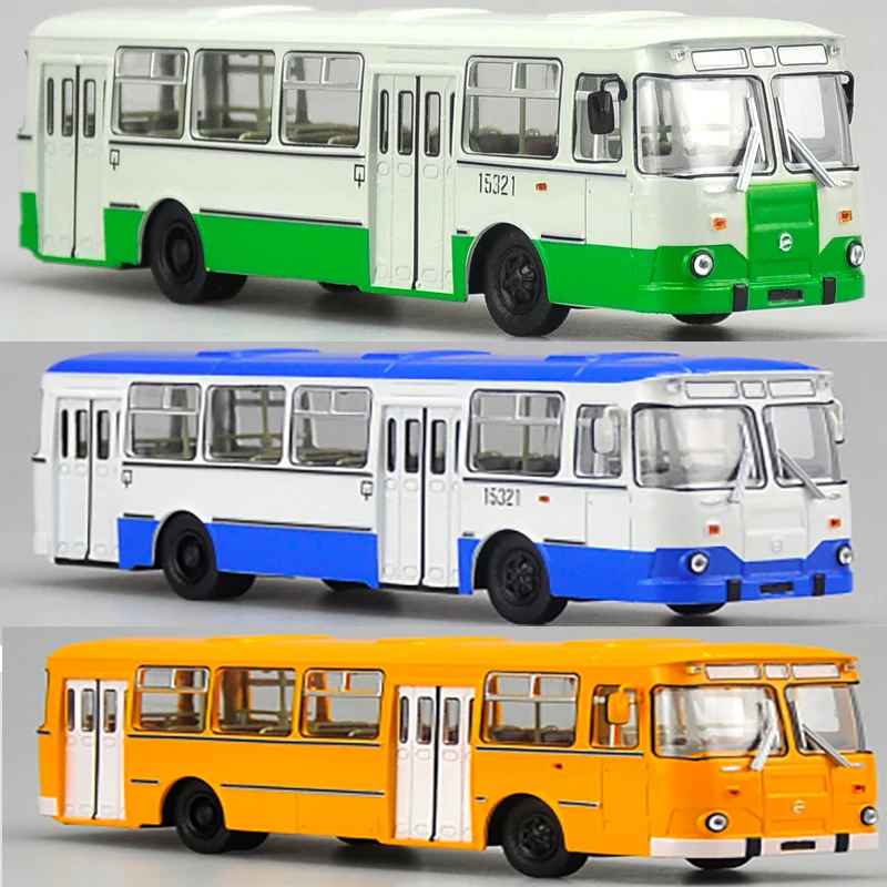 

1/43 scale Russian Bus Metal Alloy Tram Bus Model Diecast Car Child Model Toy Children's vehicle traffic tools Gift Collection
