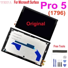 Original Pro 5 LCD For Microsoft Surface Pro 5 1796 LCD Display Touch Digitizer Assembly LP123WQ1 For Microsoft Surface Pro5 Lcd