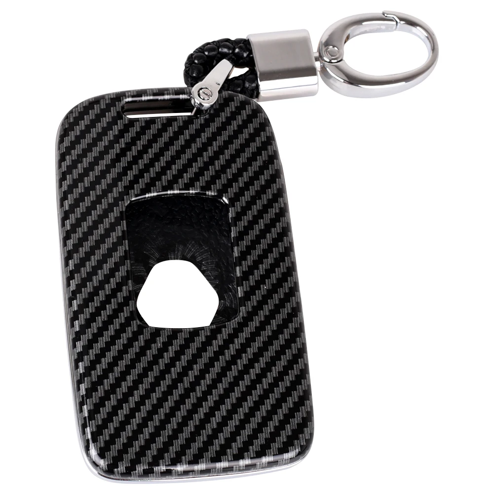 Чехол для автомобильного ключа из углеродного волокна чехол брелока Renault Kadjar Megane