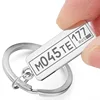 Personalized Keyrings Custom Car Number Plate Keychain Charms for Men Women Couple Lover Gift Metal Key Chain Ring Holder P009 ► Photo 3/6