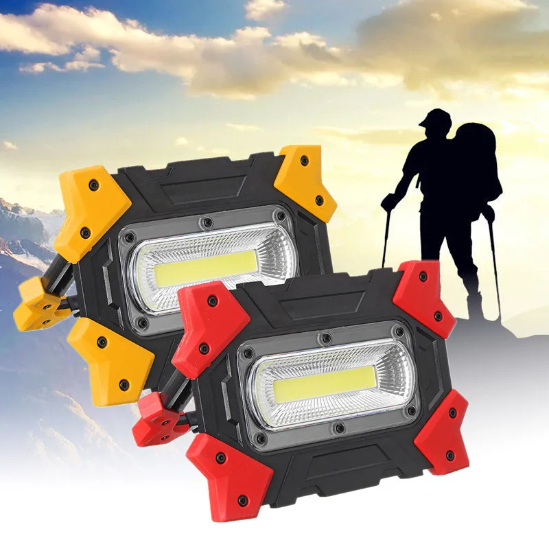 

Portable Emergency light Spotlight Led Work Light Rechargeable USB&Battery Outdoor Lights For Hunting Camping Latern Flashlight