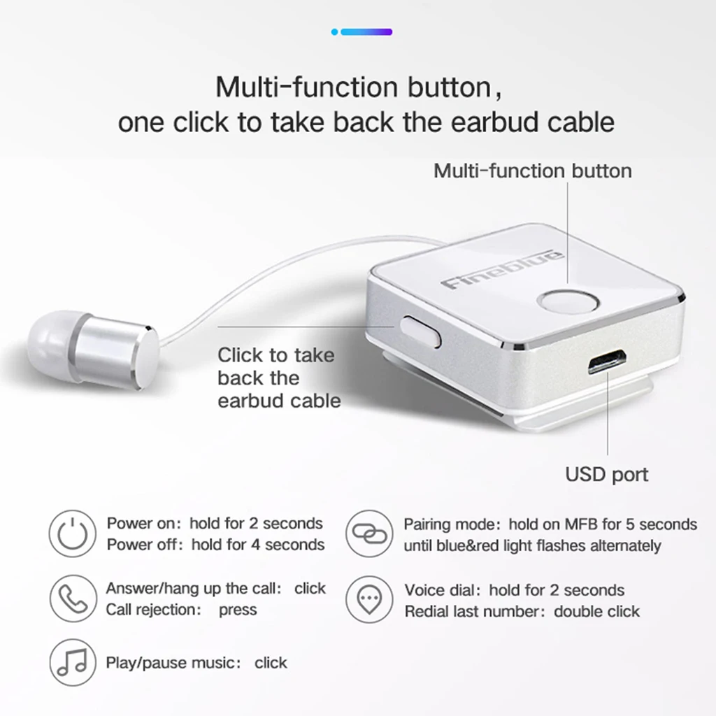 F1 Wireless Bluetooth BT 5.0 Headset Earphone Headphone vibrating Newest Arrival