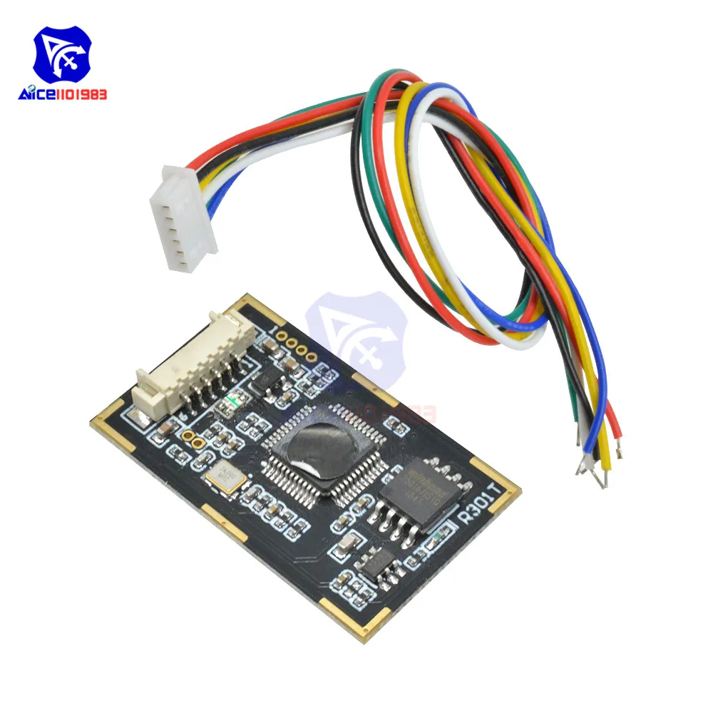 Diymore R301T емкость датчик идентификации отпечатков пальцев Модуль с проводом DC 4,2-6 V