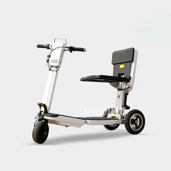 

Mini 3-Wheel Electric Scooter Folded As Suitcase Can Be Pull Convenient Portable Luggage Electric Scooter City Walking Tool