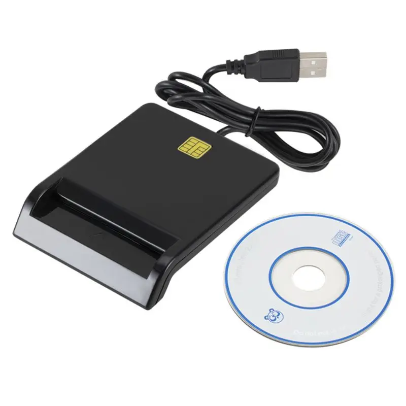 USB считыватель смарт-карт для банковских карт IC/ID EMV для Windows 7 8 10 Linux OS USB-CC