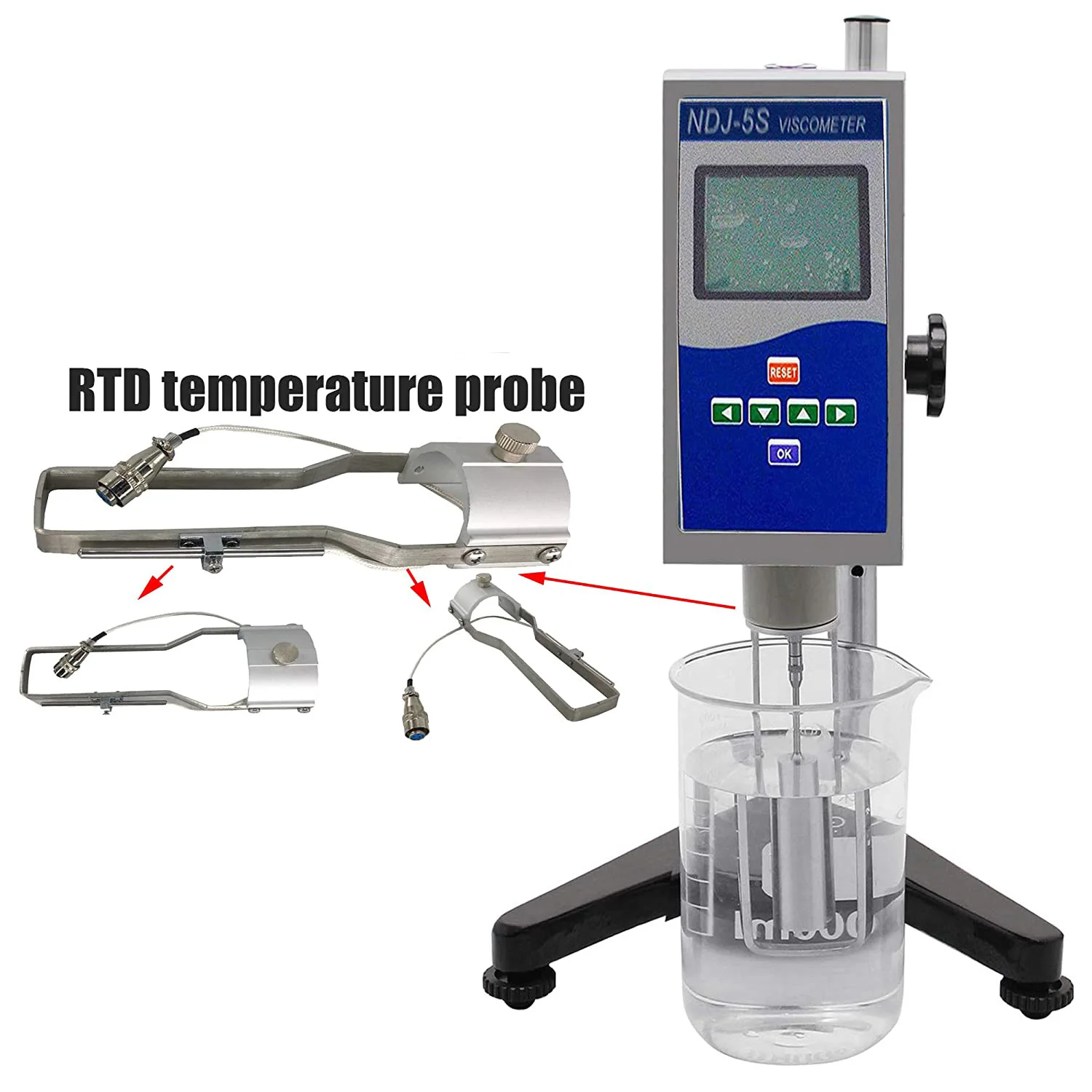 Digital 1to 100000 mPa.s NDJ 5S with Temperature Display