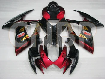 

GSX-R750 2006 - 2007 K6 Abs Fairing GSX-R600 06 Black Red Plastic Fairings GSX-R600 2006 Bodywork