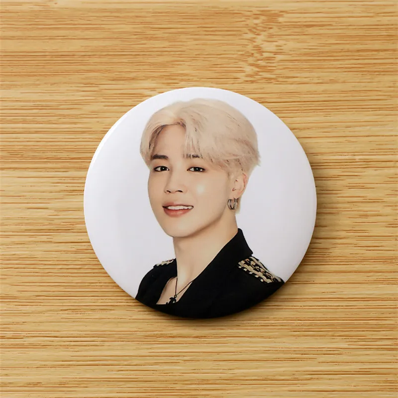 JIMIN Kpop Bangtan мальчики мировой тур Осака Говорить себе фото книга печать значков булавки "сумка" броши рюкзак Декор крылья JUNG KOOK - Окраска металла: JIMIN
