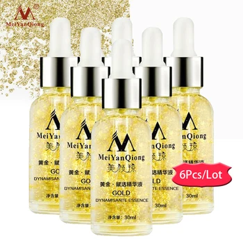 

6PCS Skin Care 24K Gold Essence Day Cream Anti Wrinkle Face Care Anti Aging Collagen Whitening Moisturizing Hyaluronic Acid Ance