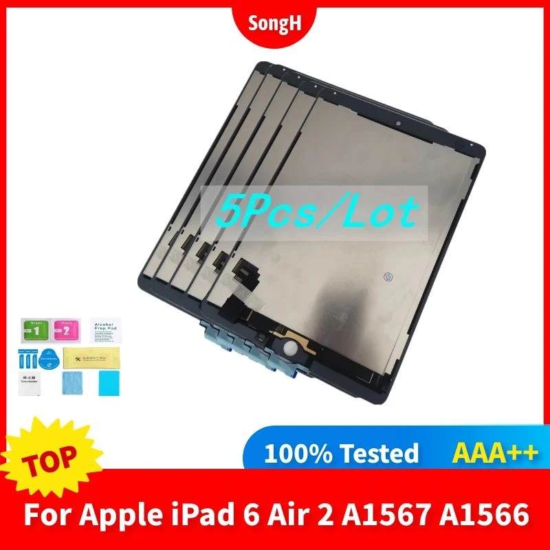 5 шт./партия ЖК-дисплей для Apple ipad 6 Air 2 iPad A1567 A1566 9 7 дюйма | Компьютеры и офис