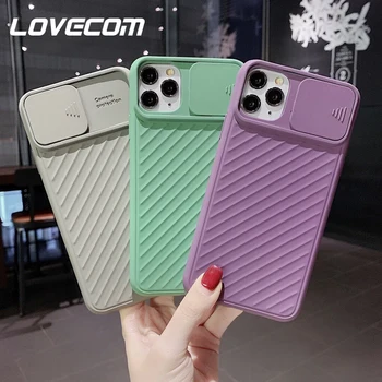 

LOVECOM Solid Color Camera Protection Phone Case For iPhone 11 Pro Max XR XS Max 7 8 6 6S Plus X Soft TPU Airbag Back Cover Case