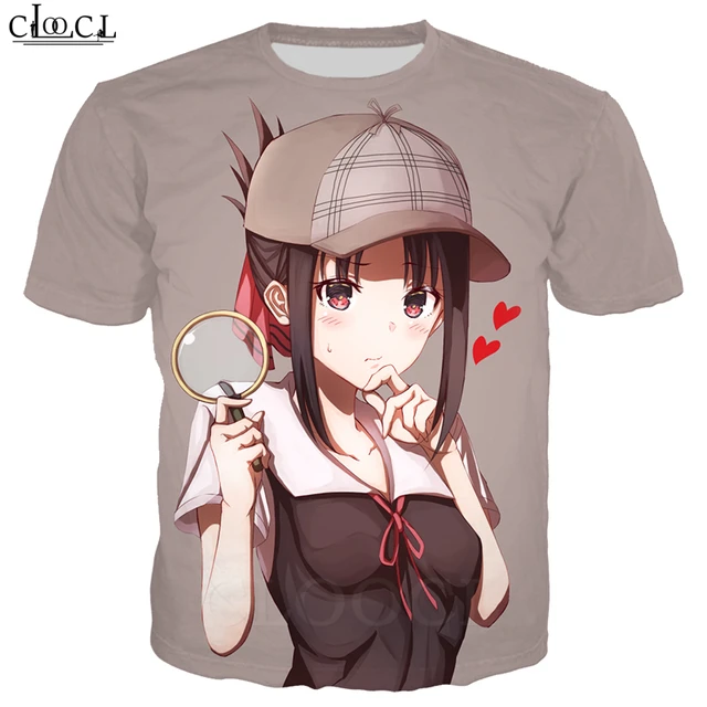 Anime Kaguya Sama Love Is War T Shirt Men Women 3D Print Shinomiya Kaguya Short Sleeve Tracksuit Casual Streetwear Tops