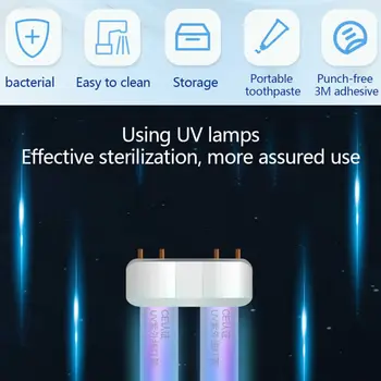 

Toothbrush Holder & UV Light Sterilizer Cleaner & Automatic Toothpaste Dispenser