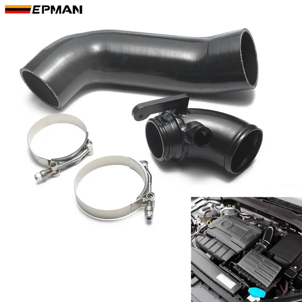 EPMAN Silicone Intake Pipe Air Hose & Aluminum Turbo Inlet Elbow For VW