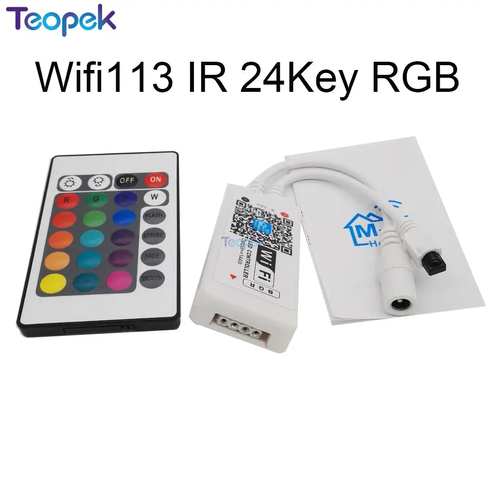 Magic Home Беспроводной Wi-Fi контроллер, RGB/RGBW IR RF светодиодный контроллер для WS2811 WS2812B Пиксельная Светодиодная лента DC5V 12 в 24 В