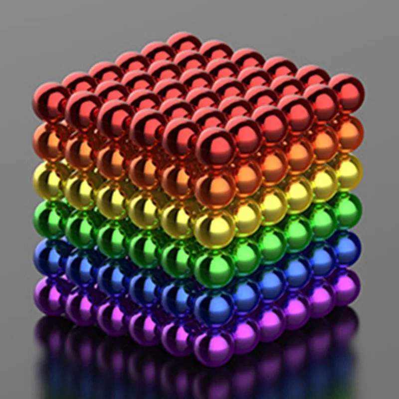 3mm 216Pcs Magische Magnetische Kugel Perlen Puzzle Ball Neodym Sphere Würfel