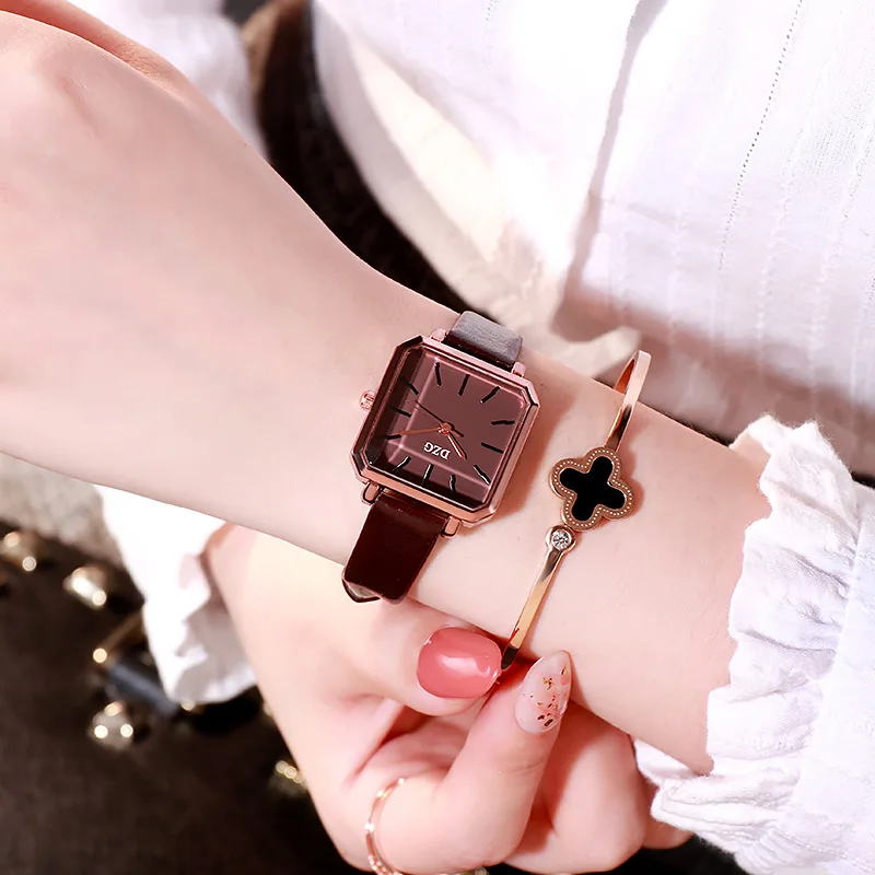 Модные популярные женские часы, стальные сетчатые квадратные кварцевые наручные часы, простой стиль, повседневный подарок, Часы Relogio Feminino, Прямая поставка