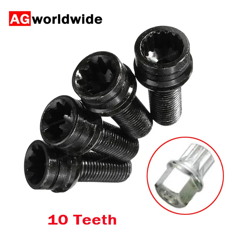 X5 набор противоугонных винтовых болтов для колес гайка ключей 8D0601139F 000 10 зубцов