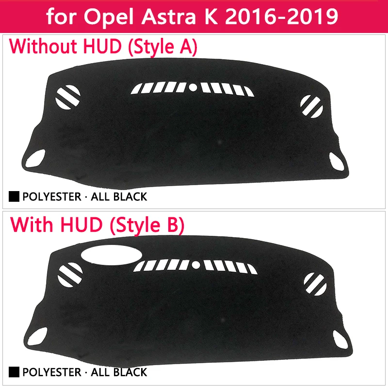 for Opel Astra K Anti-Slip Mat Dashboard Pad Sunshade Dashmat Protect Carpet Car Accessories Vauxhall Holden