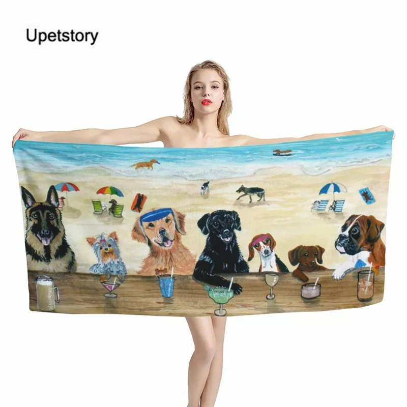 Cartoon Beach Animal Print Bath Towels for Adults Bathroom Large Towel  Party Dog Cat Pattern Shower Towels Face Towel 75*150cm|Bath Towels| -  AliExpress