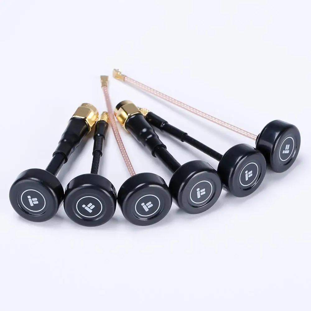 2 шт. iFlight 5,8 ГГц 2.0Dbi SMA/UFL/MMCX RHCP черная FPV Антенна для FPV гоночного дрона