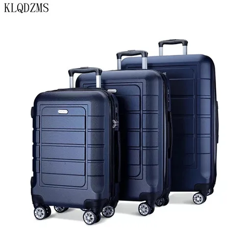 1 pcs luggage KLQDZMS, новинка, 20 дюймов, 24 дюйма, 28 дюймов, чемодан на колесиках, чемодан для путешествий, каюта, сумка на колесиках - Цвет: 1 pcs luggage