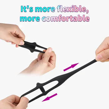 EXVOID Cock Lock Ring Delay Ejaculation Penis Ring Clitoris Stimulate Soft Sex Toys for Men Erection Scrotum Bind Adult Products 4