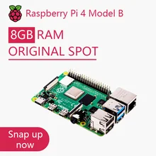 Original oficial raspberry pi 4 modelo b placa de desenvolvimento kit ram 2g 4g 8g 4 núcleo cpu 1.5ghz 3 speeder do que pi 3b +