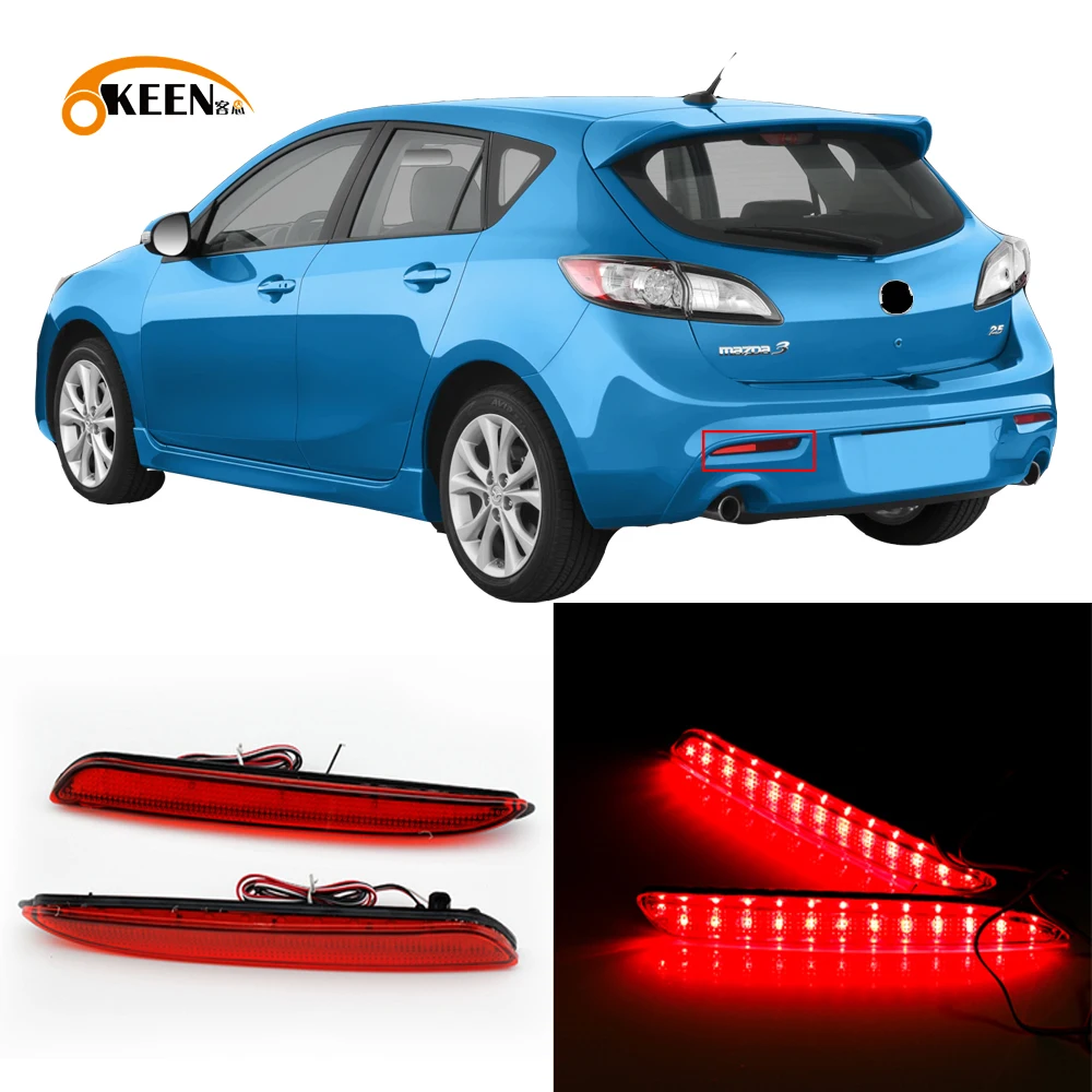 TOOL For 20102013 Mazda 3 Mazdaspeed 3 10 x Ultra Red Interior LED Lights Kit Lighting & Lamps