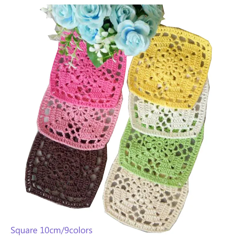 Elegant 9 colors Handmade Lace cotton table place mat pad Cloth crochet