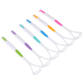 

1PCS Dental Care Cleaner Brush Scraper Oral Tongue Clean Breath Health Tool For Adults More Color