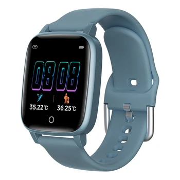 

Body Temperature Smart Watch Men Woman T1 Fitness Smart Bracelet Wristband Automatic Heart Rate Monitor Health Care Smartwatch