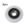8 Pcs Shower Door Runner Rollers Wheels Pulleys Replacement Parts 23mm Diameter 1