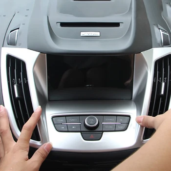

For Ford Kuga 2017 2018 ABS Front Center Control Console Navigation Panel Frame Cover Protector Trim Car Styling Accessories