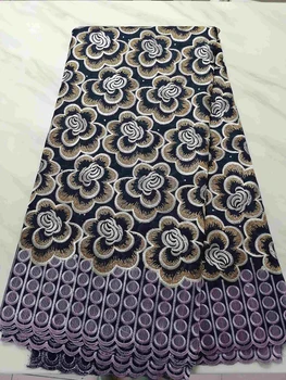 

Hot sale African dry lace fabrics top quality embroidered stones cotton polish Nigeria Swiss voile lace in Switzerland women men