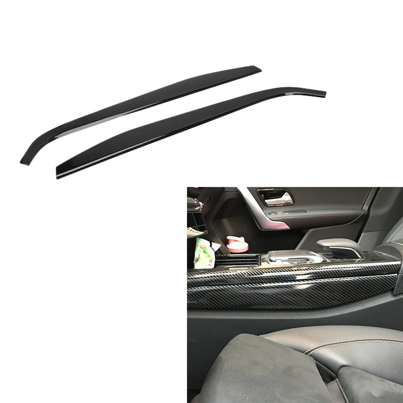 Carbon Fiber Center Console Side Panel Decorative Cover Trim for Mercedes Benz A CLA Class W177 C118 A180 A200 A220 | Автомобили и