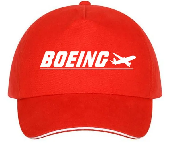 XQXON- Новая повседневная модная мужская бейсболка с принтом Boeing женская шапка унисекс бейсболки HH01 - Цвет: red