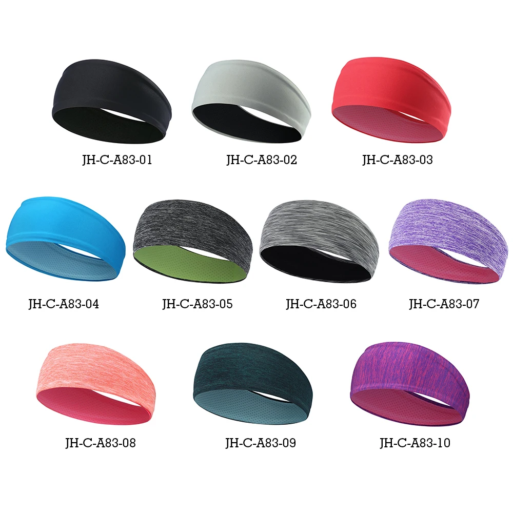 Sports Anti-Slip Headband Lightweight Yoga Fitness Running Jogging Sweat Band Gym Cycling Basketball Workout Hair Bands Men Girl