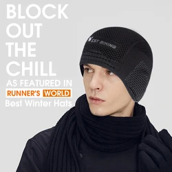 Lightweight Black Cycling Cap for Outdoor Sports Riding Skiing Running Nylon Winter Skull Cap Comfortable Men Women