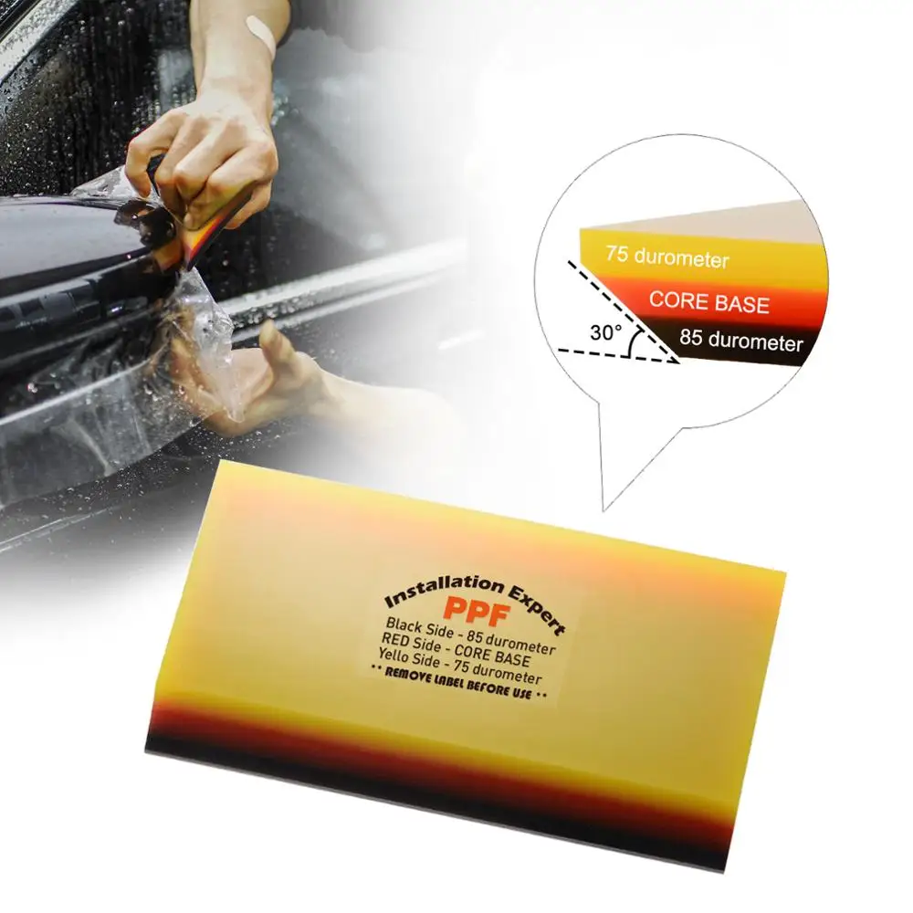 

EHDIS 2In1 Vinyl Film Wrap Squeegee Car Sticker Protector InstallSoft Rubber Scraper Window Tint Household Water Wipe Clean Tool