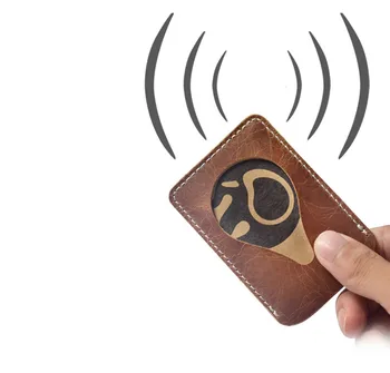 

men Wallet Business Card Holder bank cardholder leather pickup package bus card holder Slim leather multi-card-bit pack bag